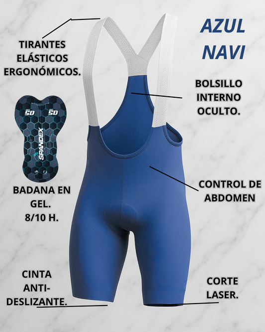 Licra tipo pro | Azul navi | Para ti | Ciclismo
