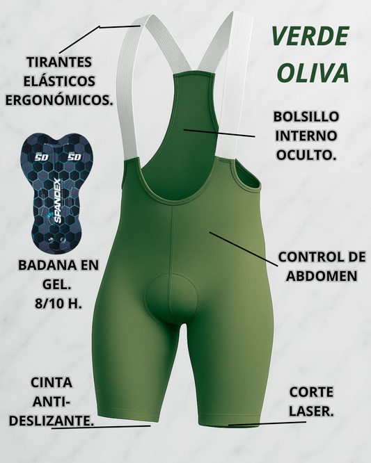 Licra tipo pro | Verde Oliva | Para ti | Ciclismo
